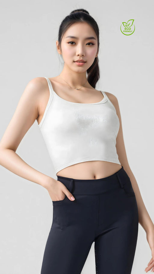 EcoEase Ribbed Crop Top