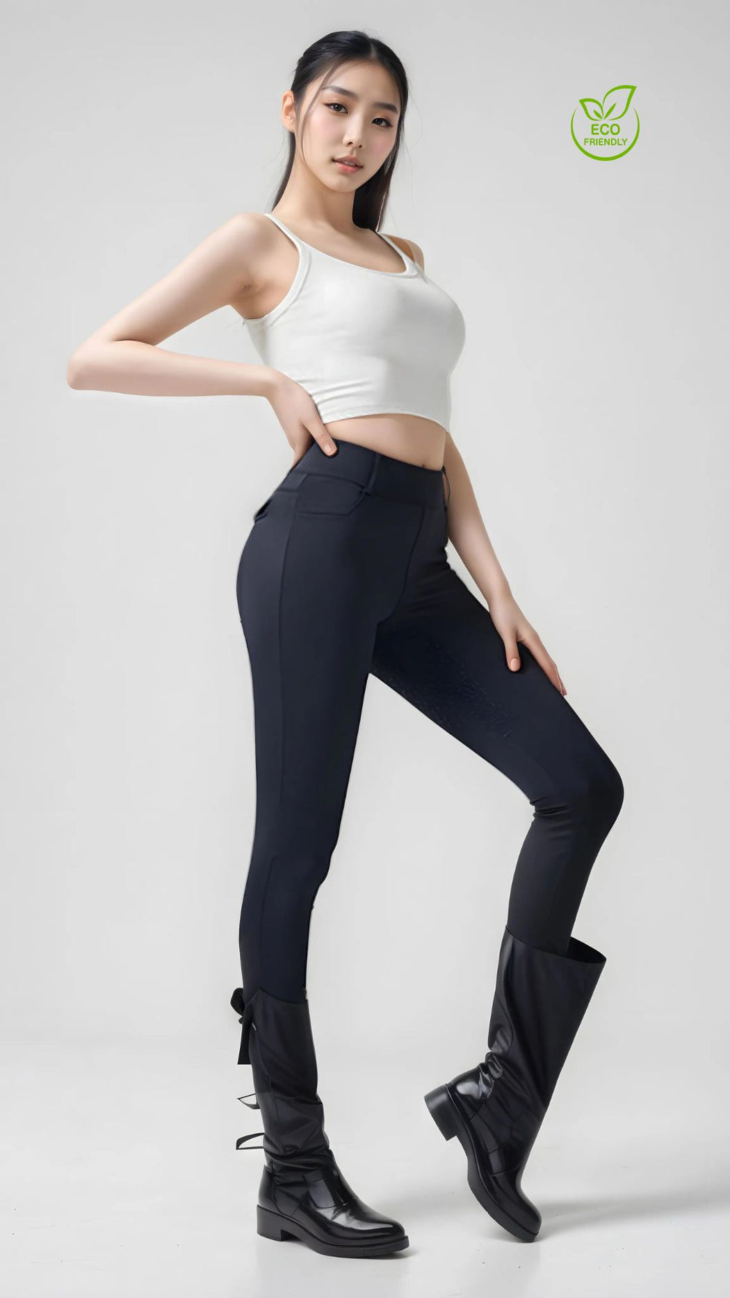 EcoEase Ribbed Crop Top