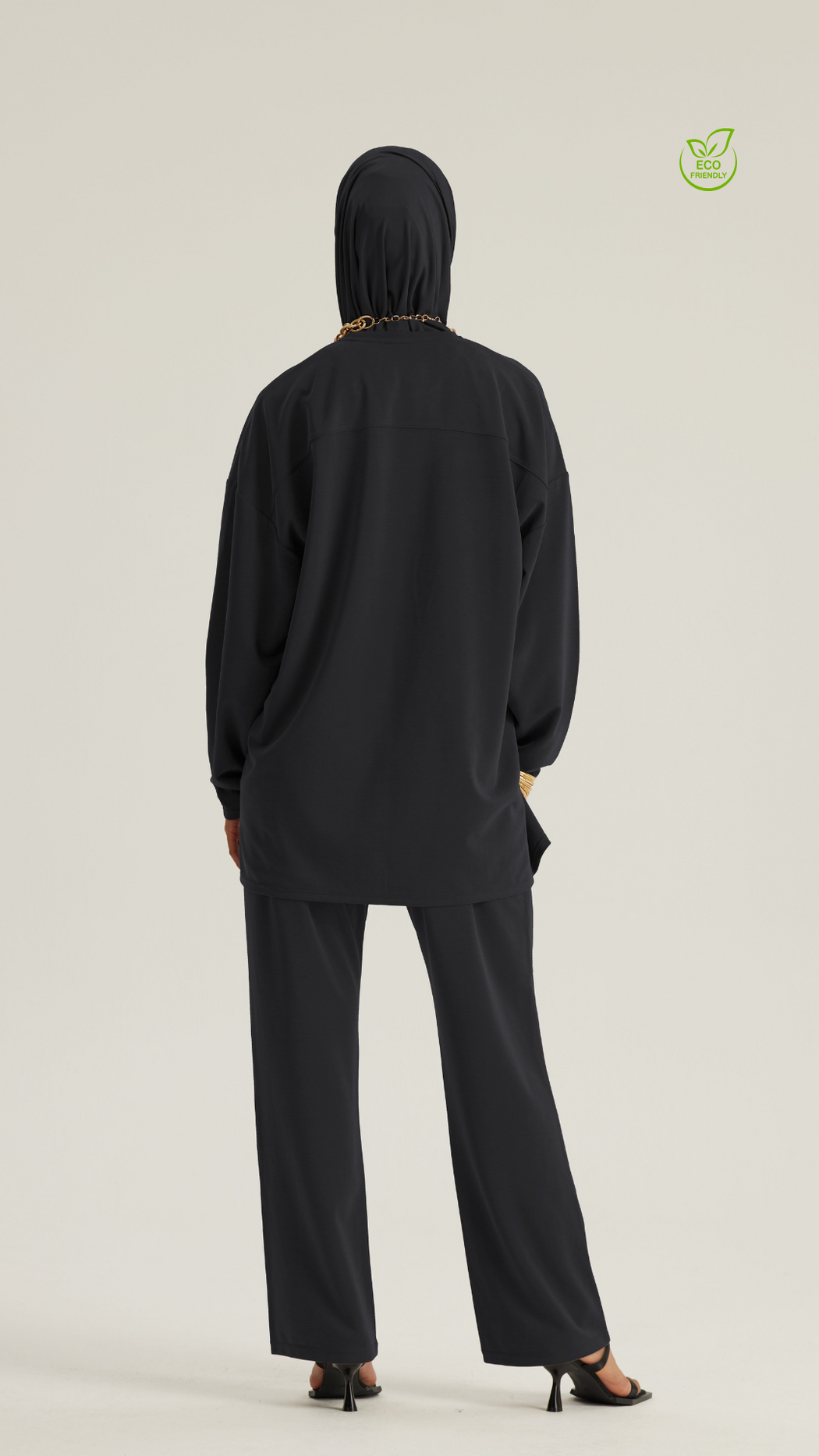 YOF Modest EcoEase Relaxed Fit Wide-Leg Modest Pants