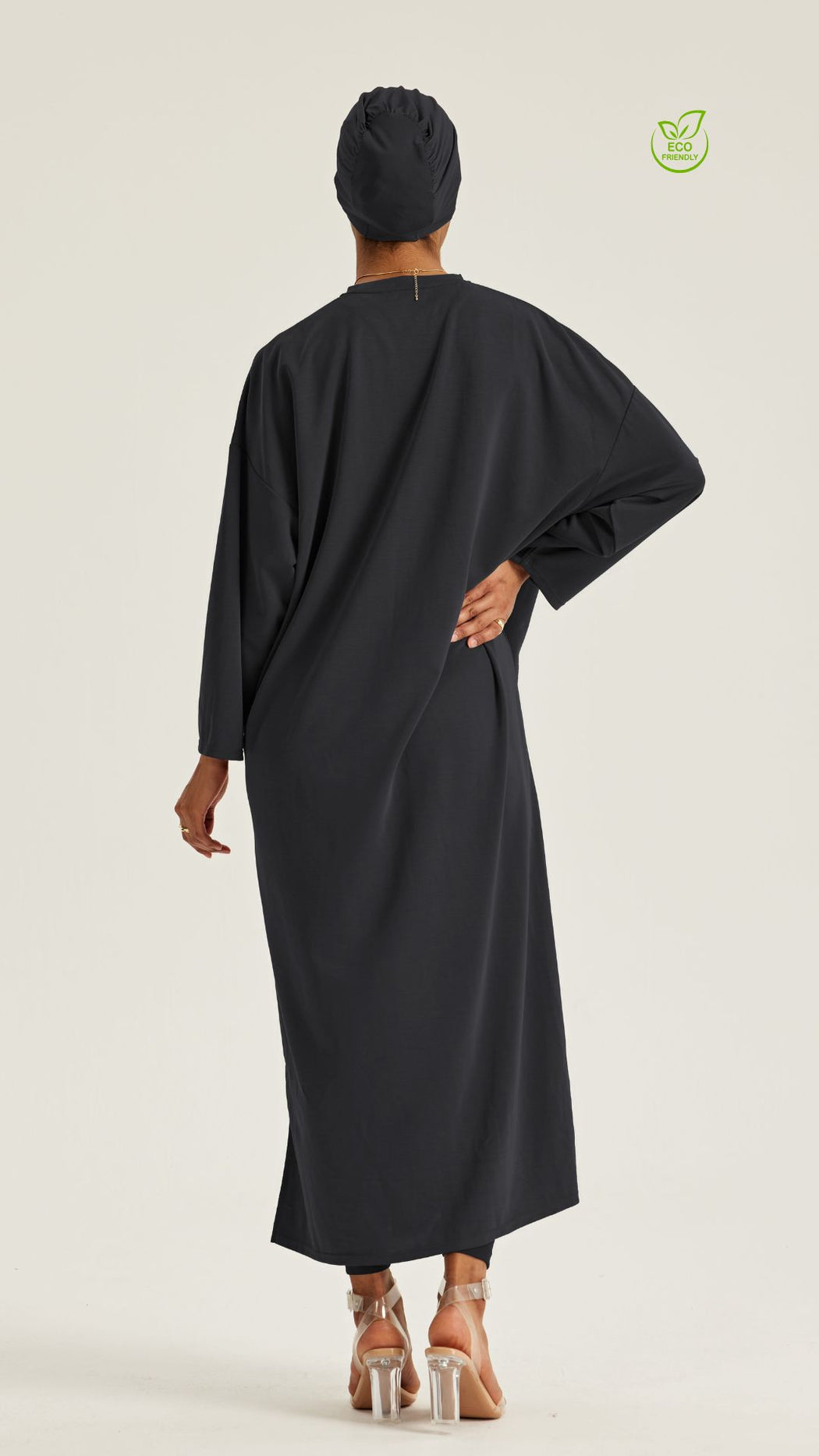 YOF Modest | Ultra-Long Loose Sweatshirt Dress with Side Slits