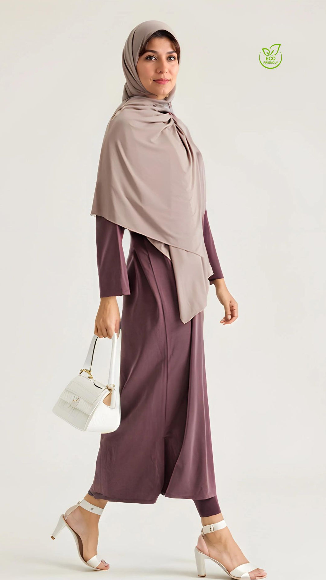 YOF Modest | Ultra-Long Loose Sweatshirt Dress with Side Slits