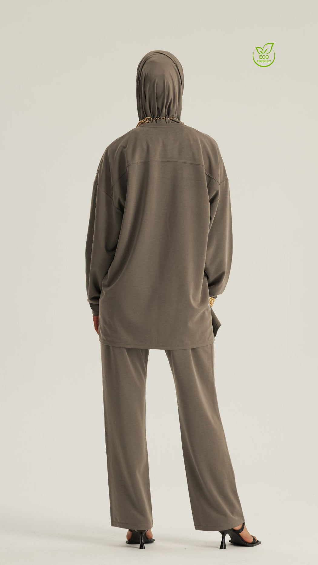 YOF Modest EcoEase Relaxed Fit Wide-Leg Modest Pants