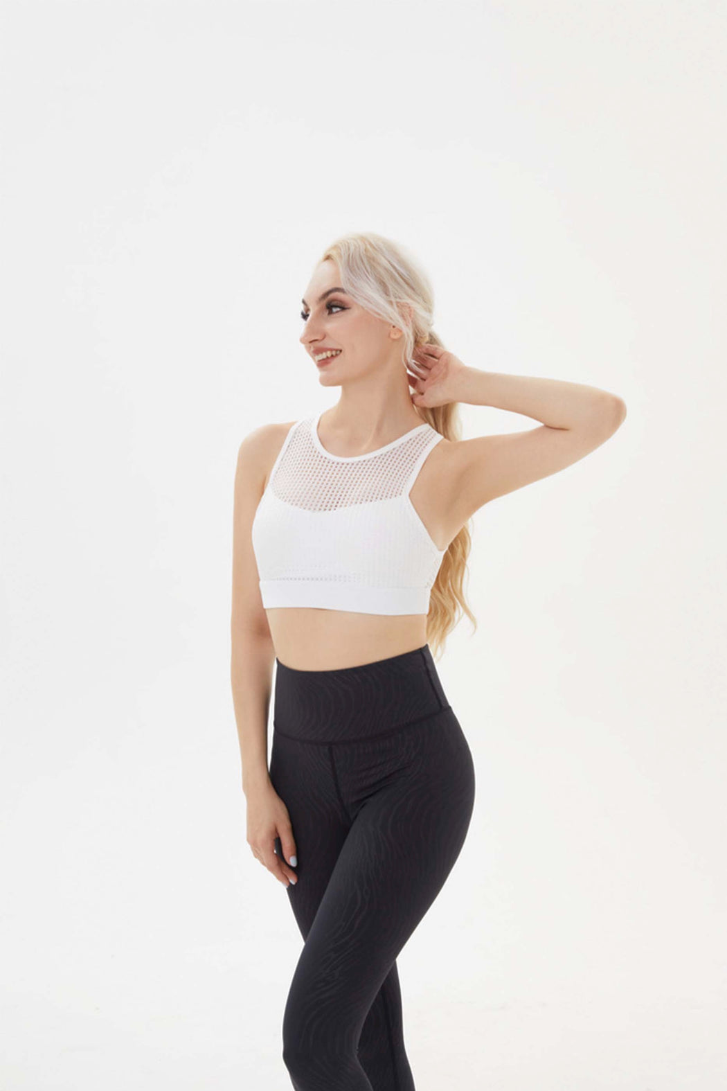 YOF Free To Be Wild Mesh Criss Cross Back Sports Bra