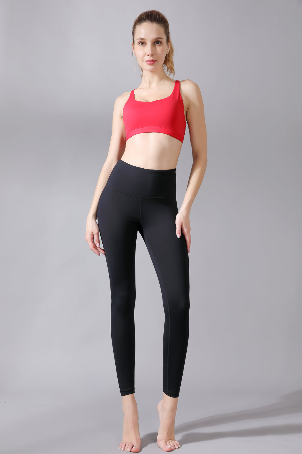 LUMI Red Strappy Active Sports Bra