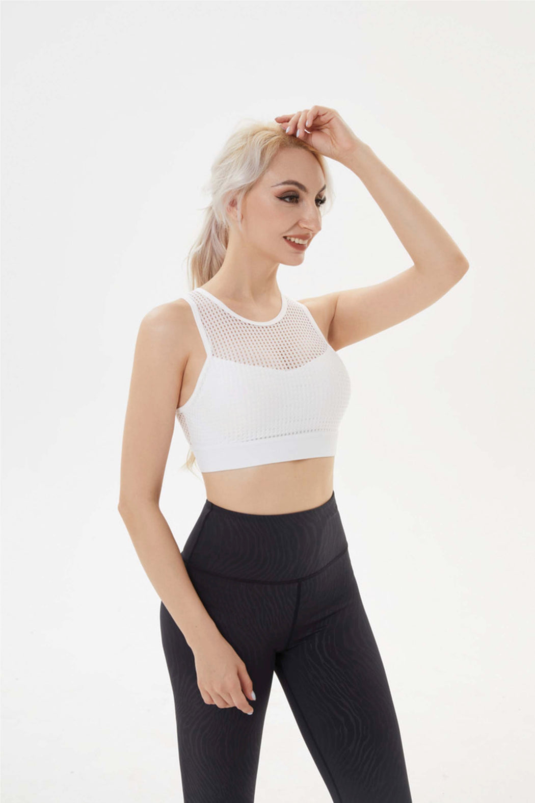 YOF Free To Be Wild Mesh Criss Cross Back Sports Bra