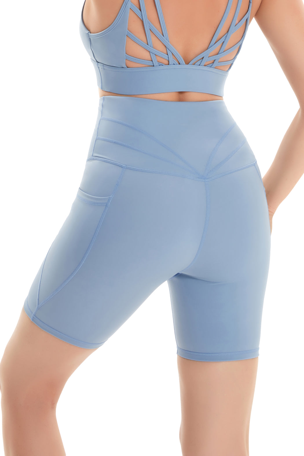 Elevated V-High Waist Training Shorts 6"