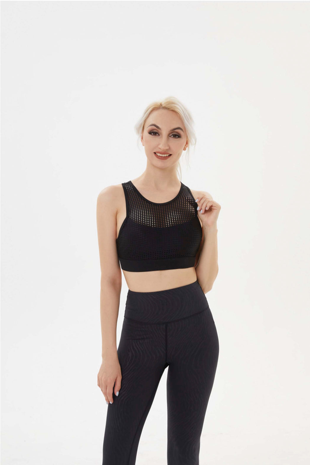 YOF Free To Be Wild Mesh Criss Cross Back Sports Bra