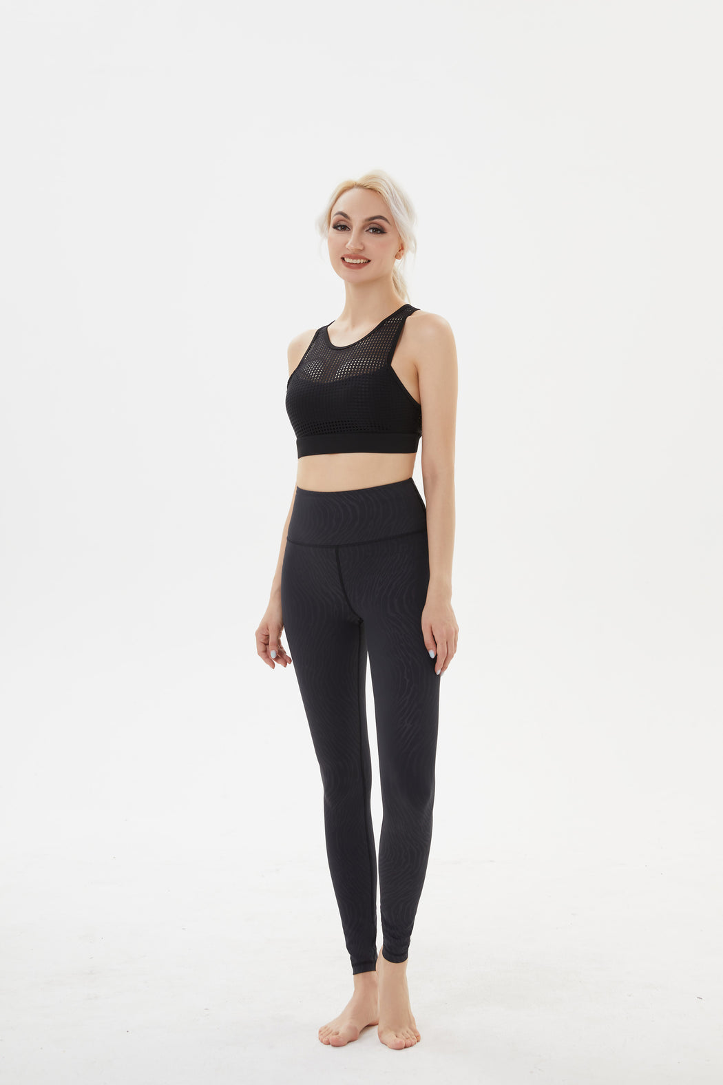 YOF Free To Be Wild Mesh Criss Cross Back Sports Bra