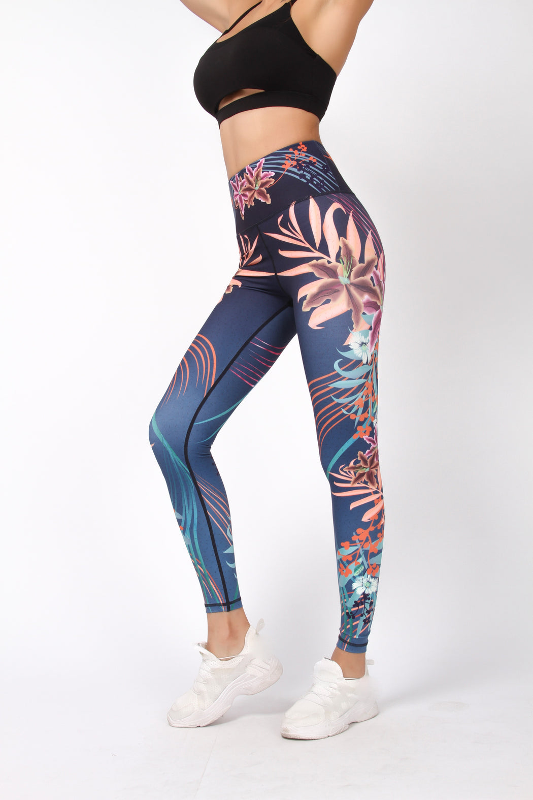 Sukha Tropical Floral Print High Waist Support Legging | YOF Athletica