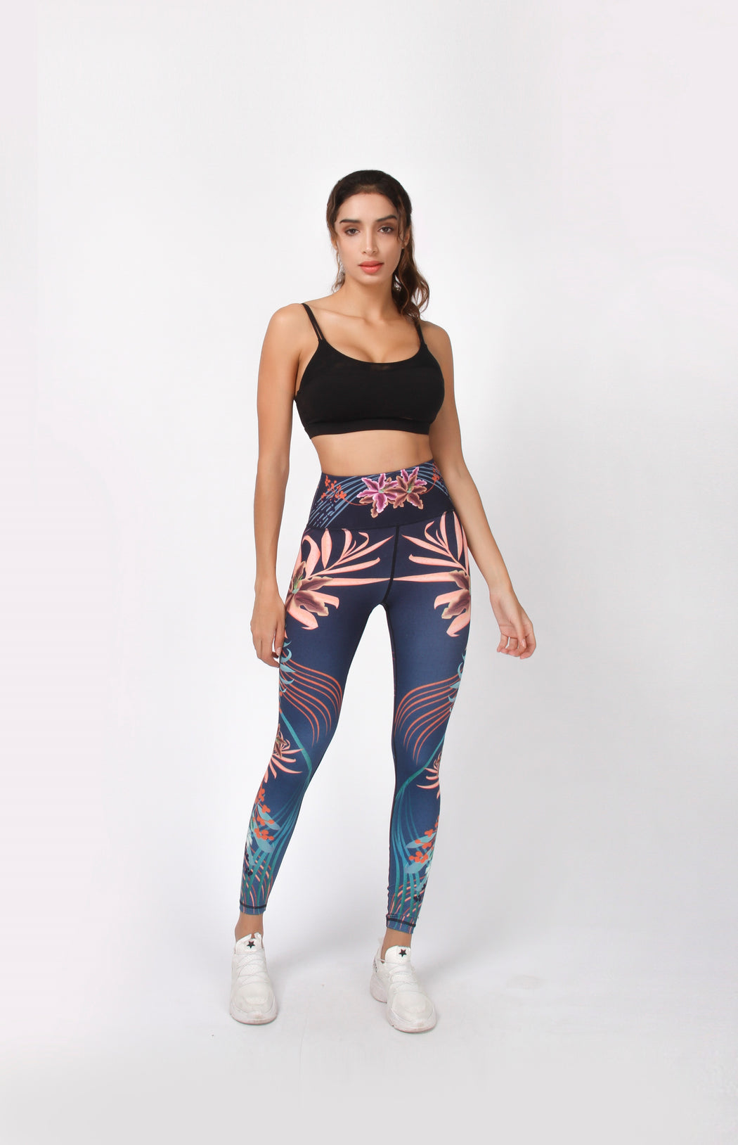 Sukha Tropical Floral Print High Waist Support Legging | YOF Athletica