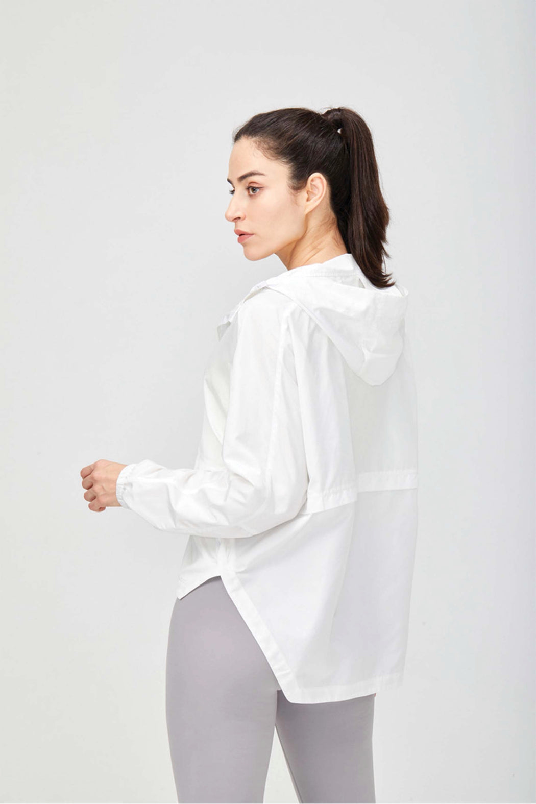 Sports Hooded Full Zip Top UV Protection Jackets