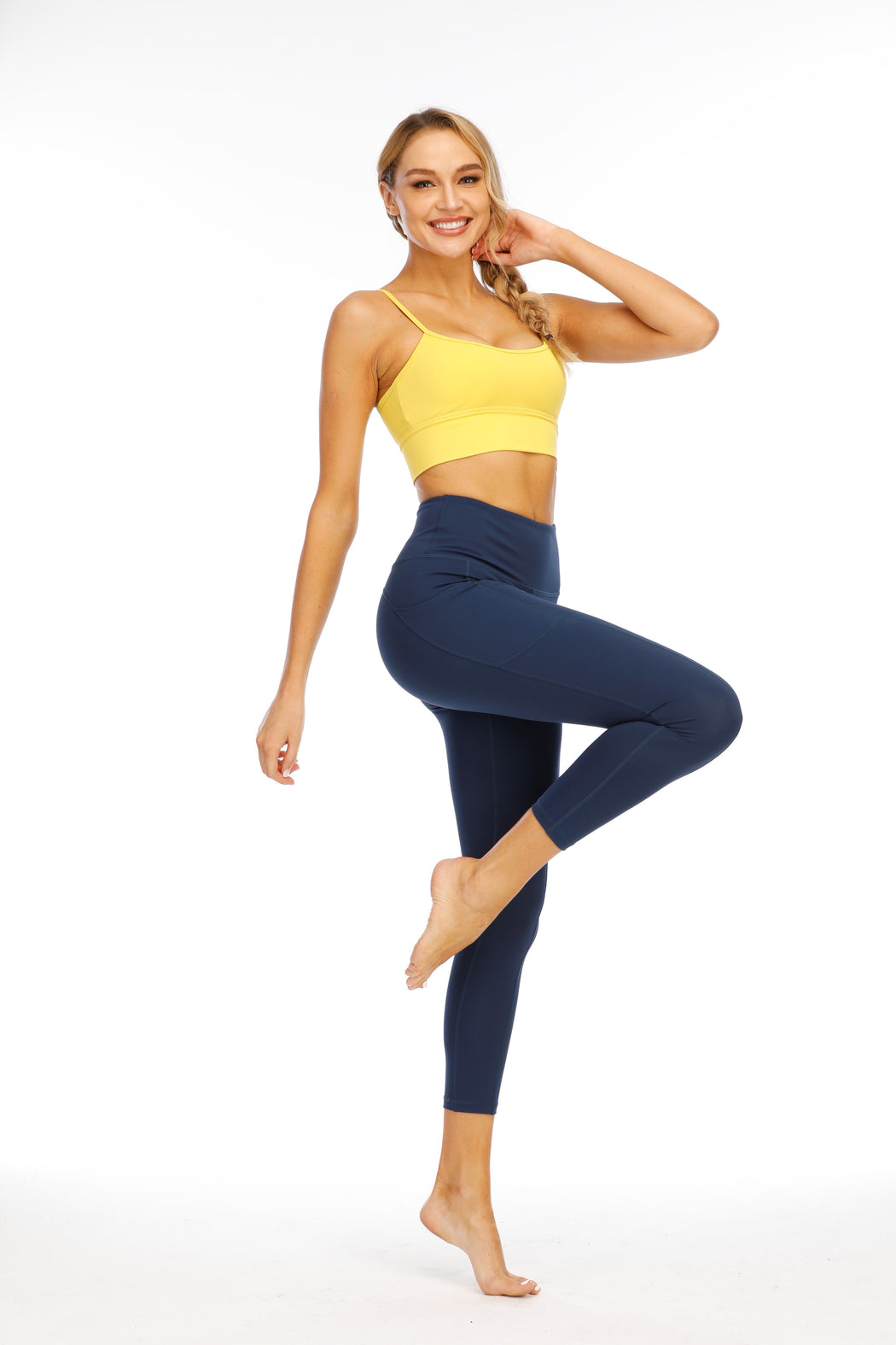 Dhyāna Midnight Blue Pockets Leggings