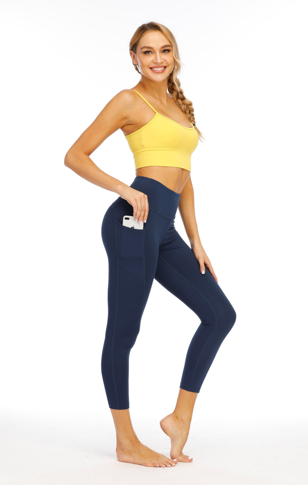 Dhyāna Midnight Blue Pockets Leggings