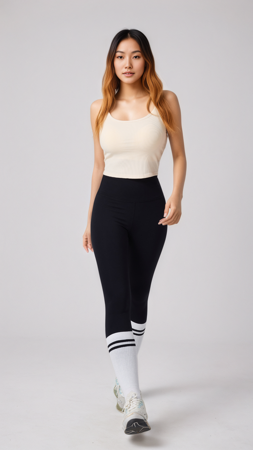 Aura Ribbed Top with Built In Fixed Padding