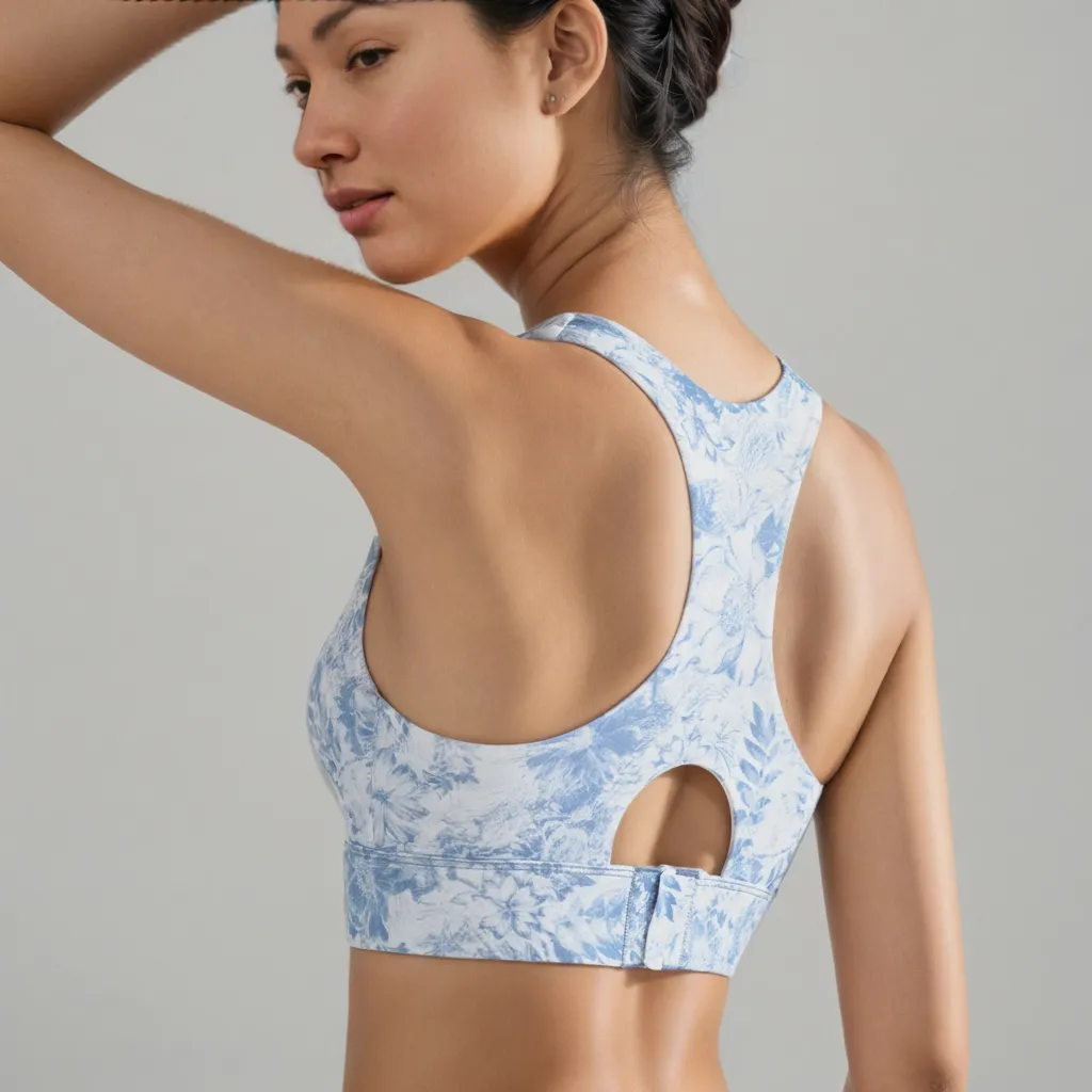 SereneBloom Print Bra Top