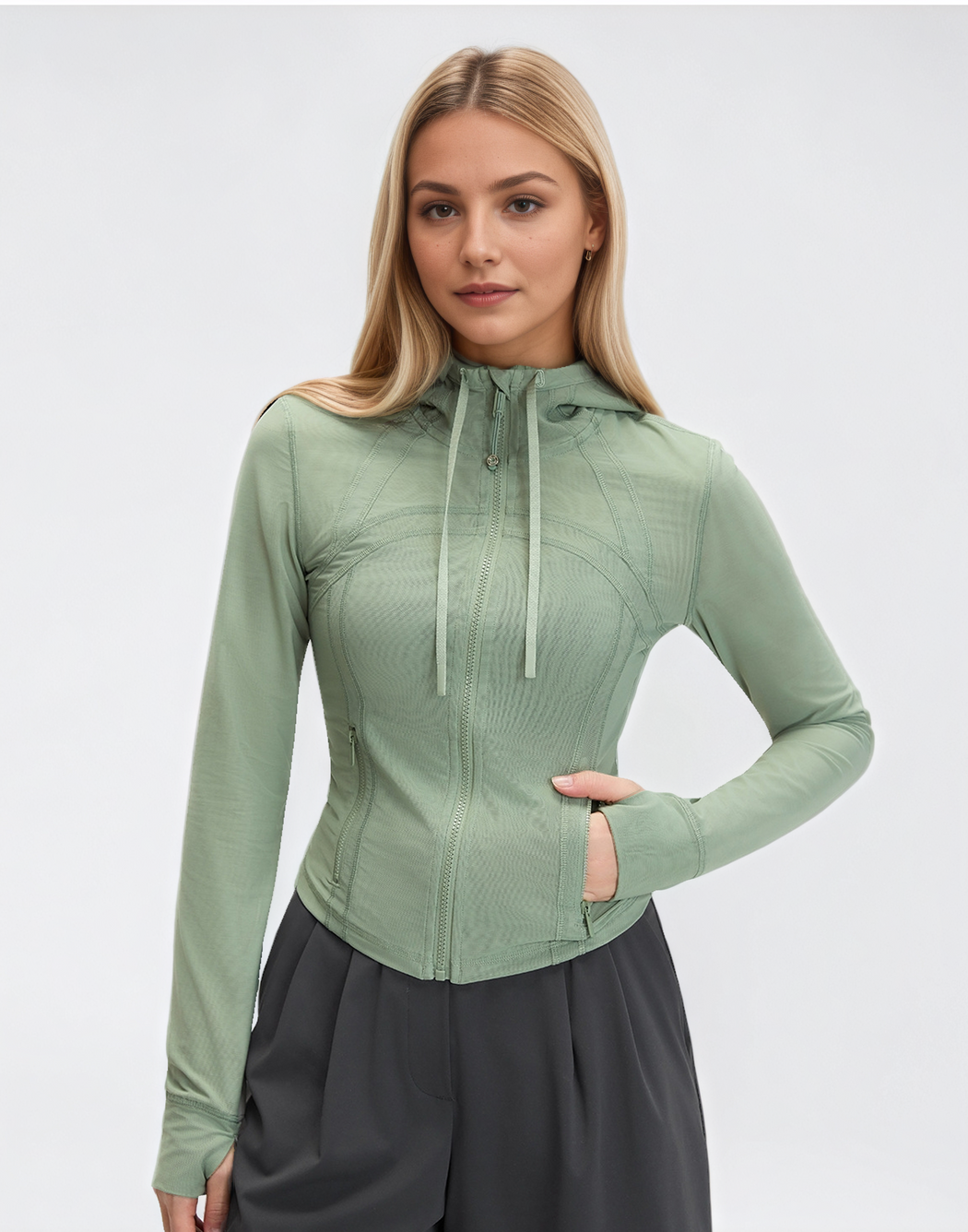 LUNARÉ Mesh Hooded Jacket