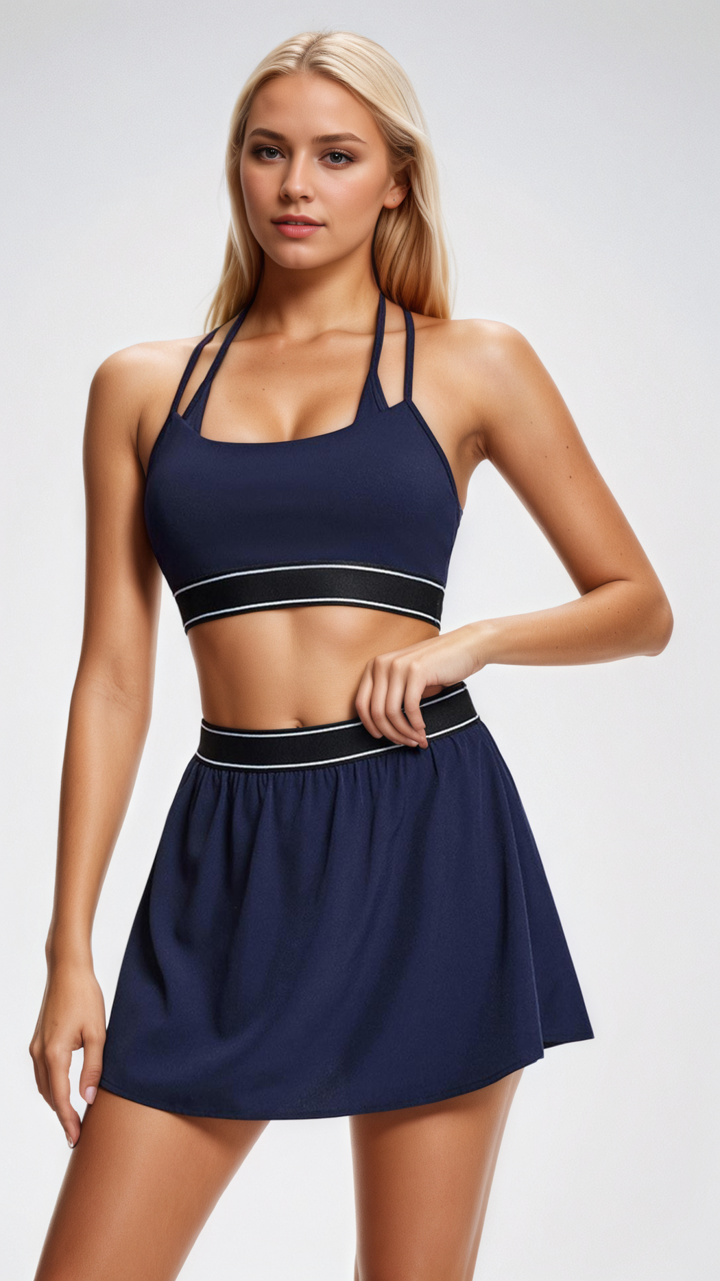 ELARA Cross Back Bra Top