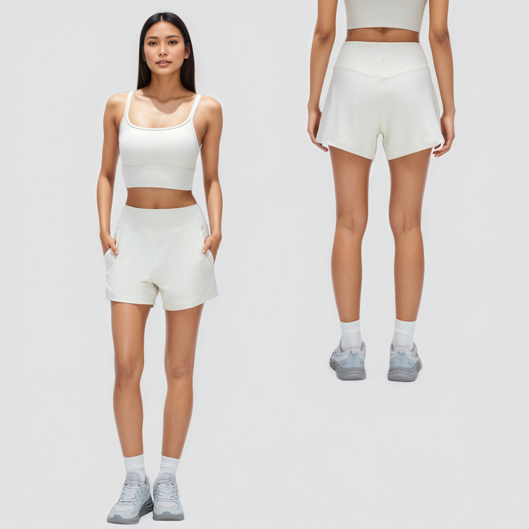 LUNARA High-Waist Shorts
