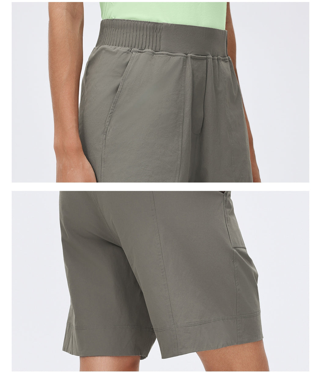 AEROFLEX Relaxed High-Waist Utility Shorts