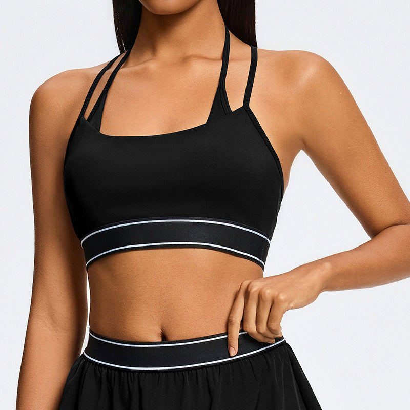 ELARA Cross Back Bra Top