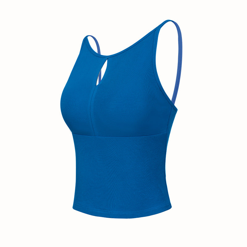 Camille Hollow-Strap Fixed Cup Sports Cami
