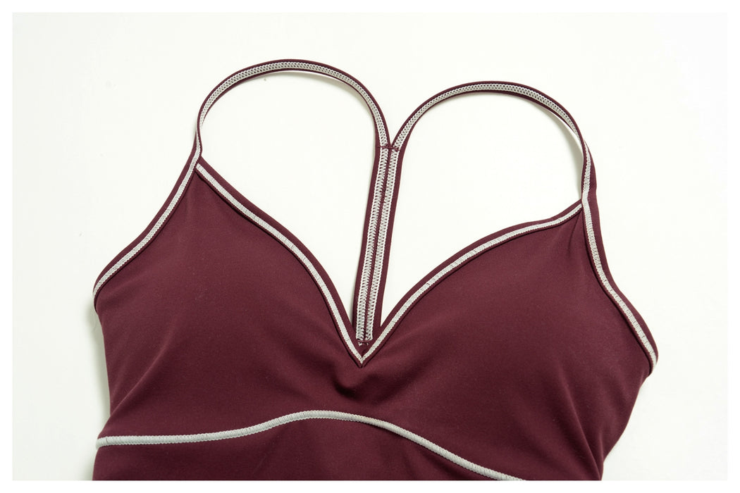 Elvara Contrast Racerback Tank