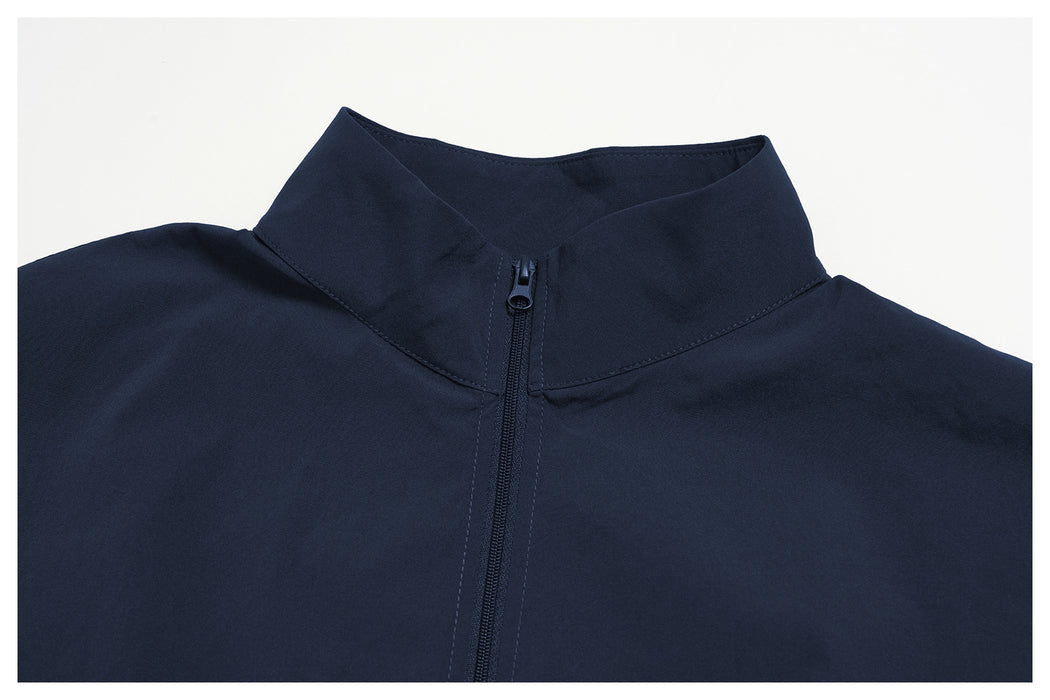 Quick-drying zipper windproof stand-up collar jacket