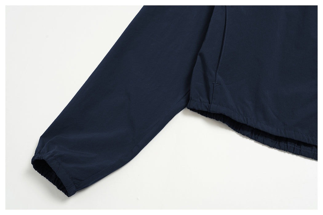 Quick-drying zipper windproof stand-up collar jacket