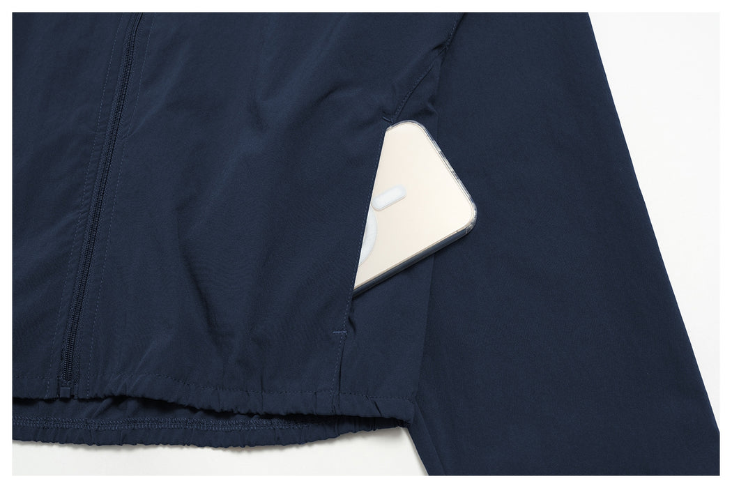 Quick-drying zipper windproof stand-up collar jacket