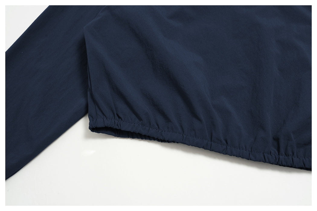 Quick-drying zipper windproof stand-up collar jacket