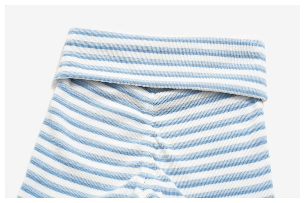 Mimi Stripe Fold-Over Shorts