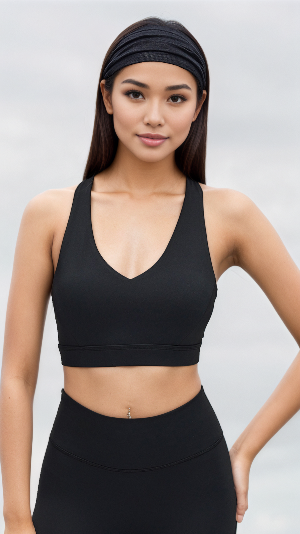 AireLuxe Sculpt Cross-Back Sports Bra
