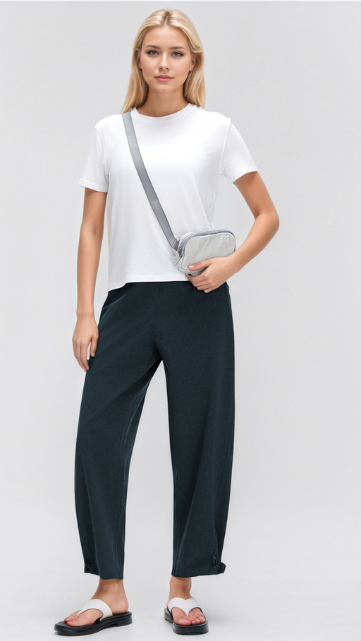 Verdant Drift Wide-Leg