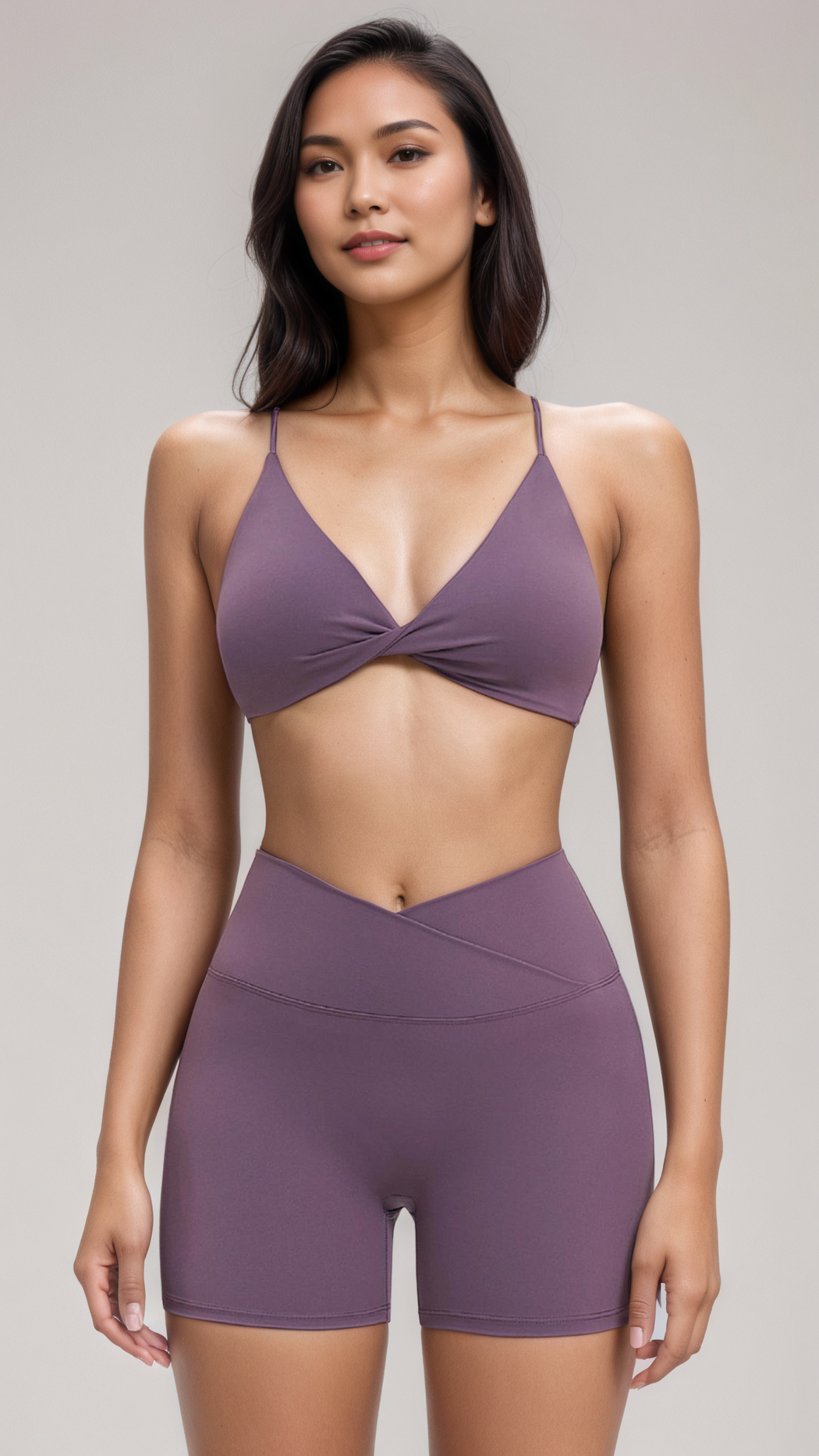 LUNE Sculpt Cross-Waist Shorts