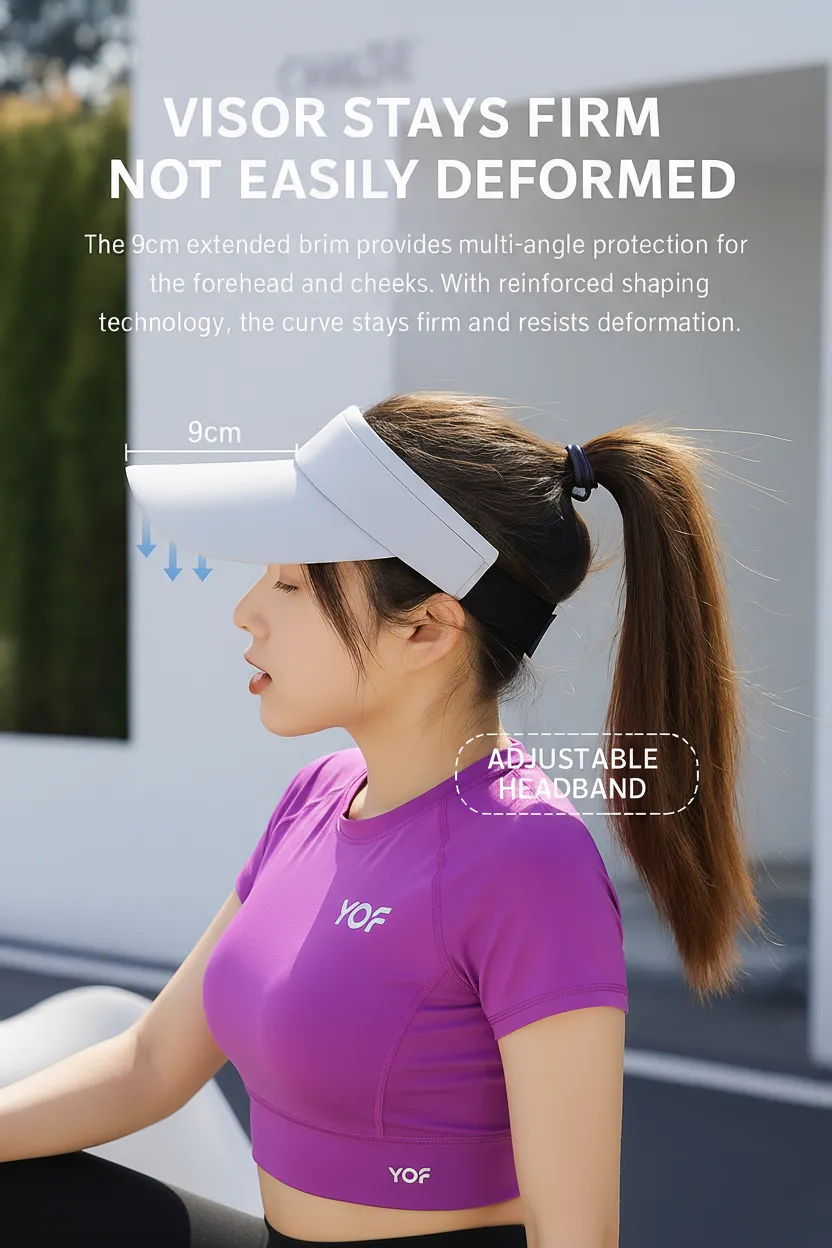 SunGlide Long Brim Visor
