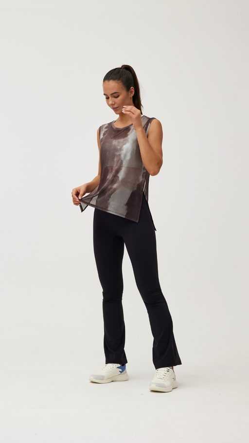 Marble Print Sleeveless Tank Top
