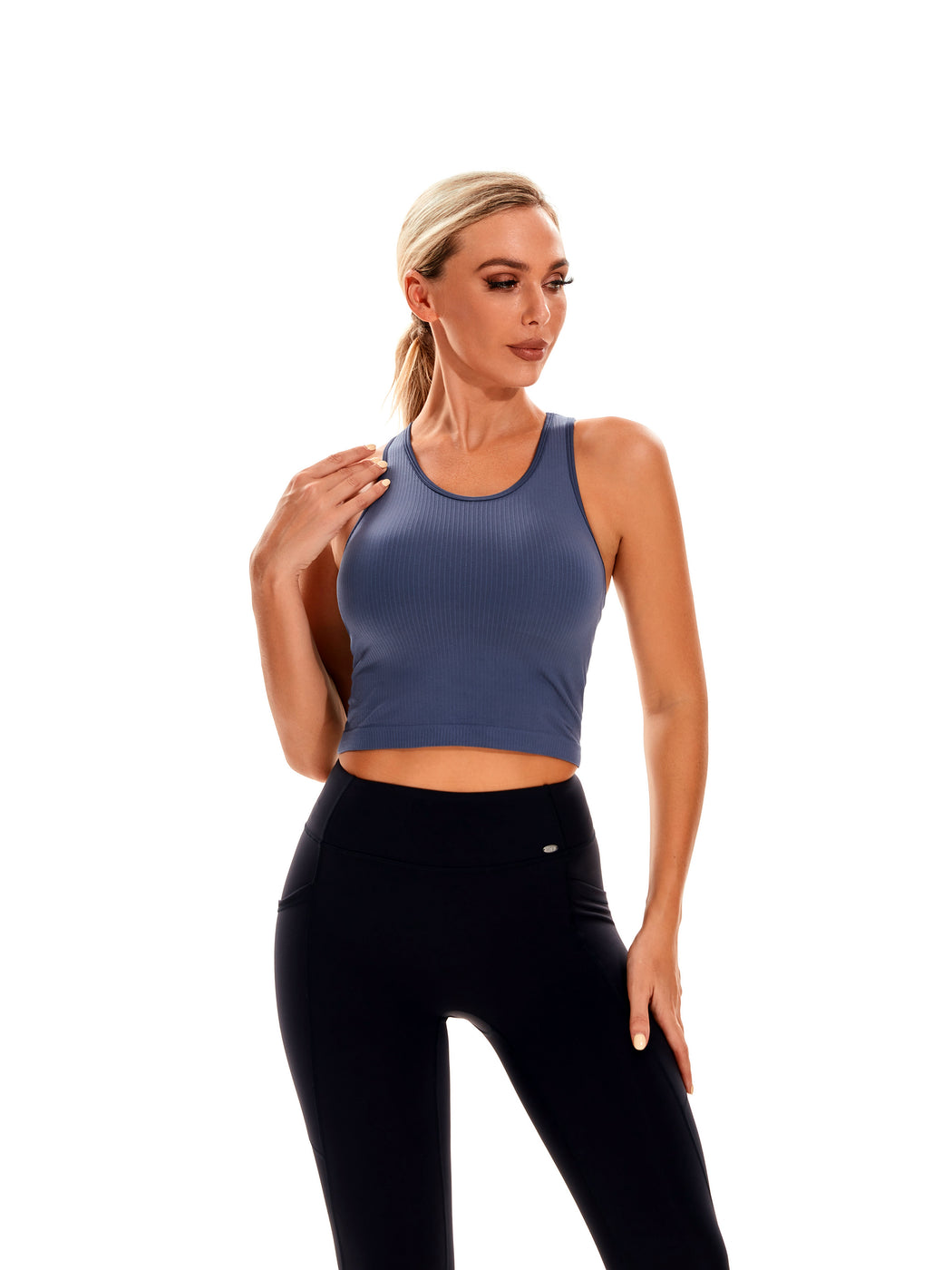 Essential Seamless Ribbed Tank Top with Built In Bra — YOF Athletica