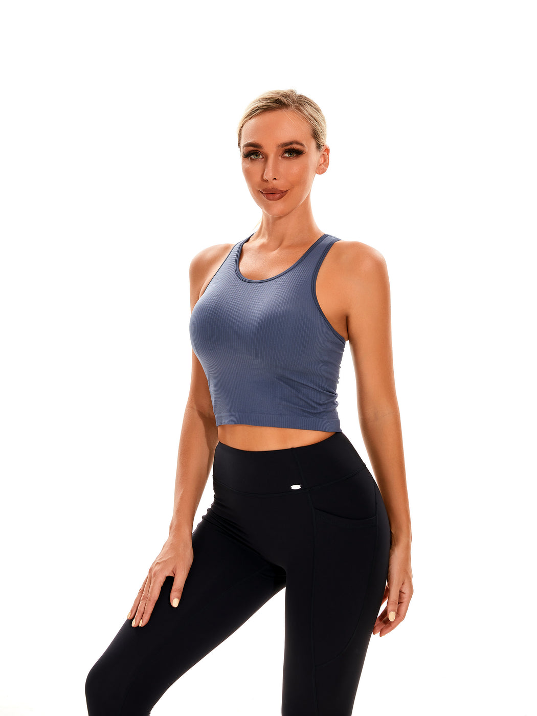 Essential Seamless Ribbed Tank Top with Built In Bra — YOF Athletica