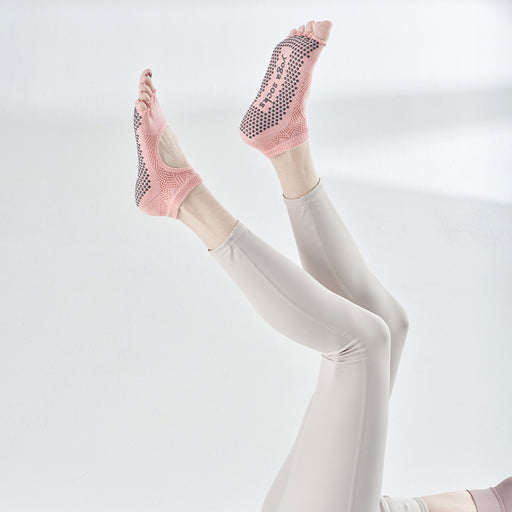 Five-Toe Open-Back Non-Slip Yoga/Pilates Socks