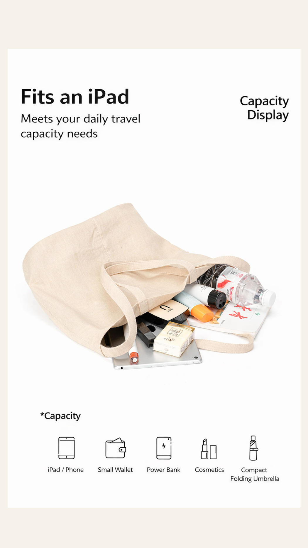 Ramie Carry Tote  Everyday Bag