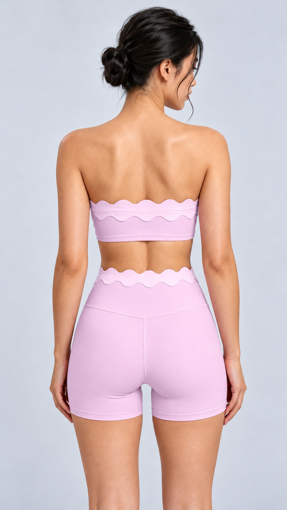 Ondine Scalloped Tube Top & Short Set