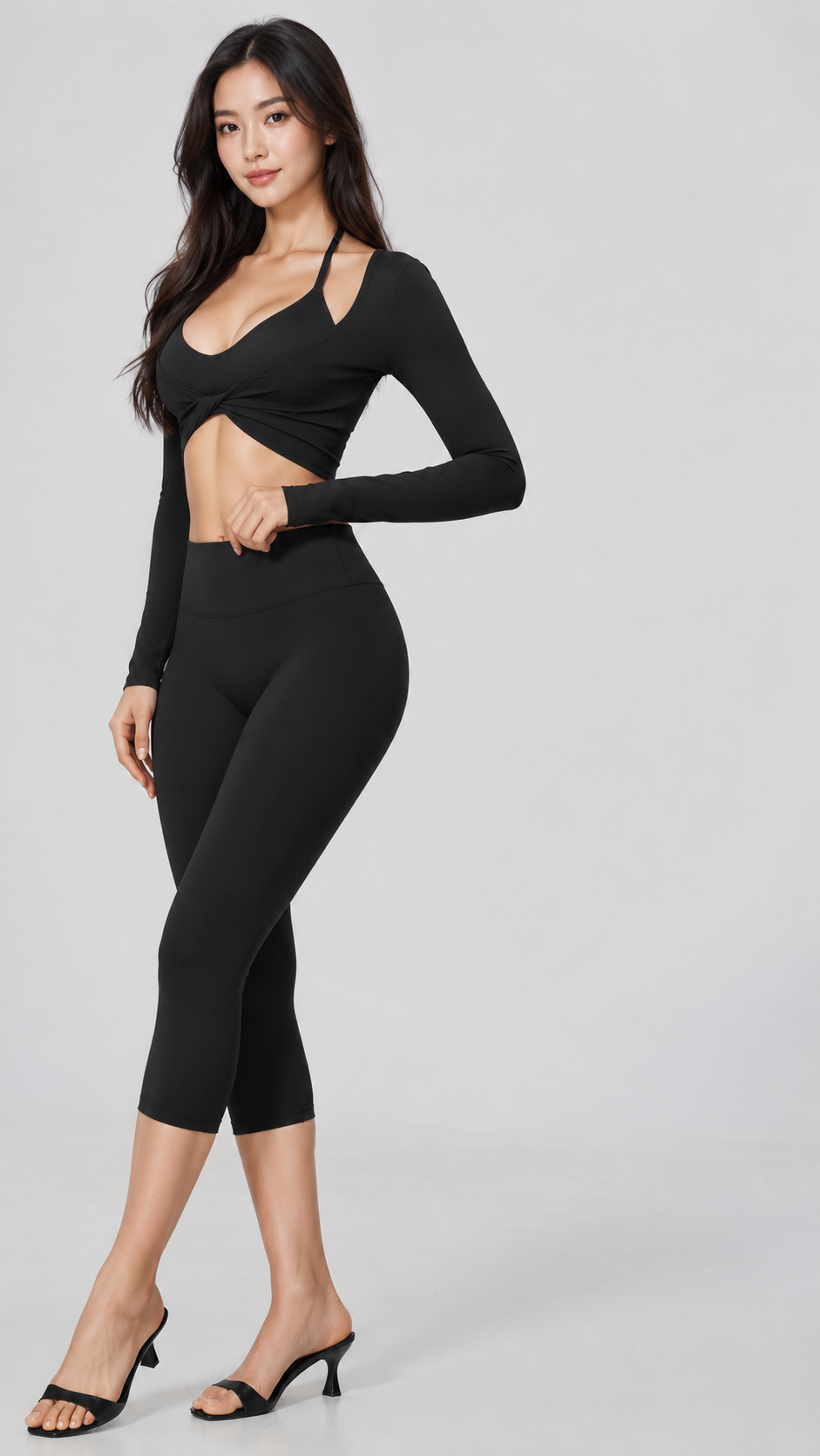 KAIA Capri 3-Piece Activewear Set