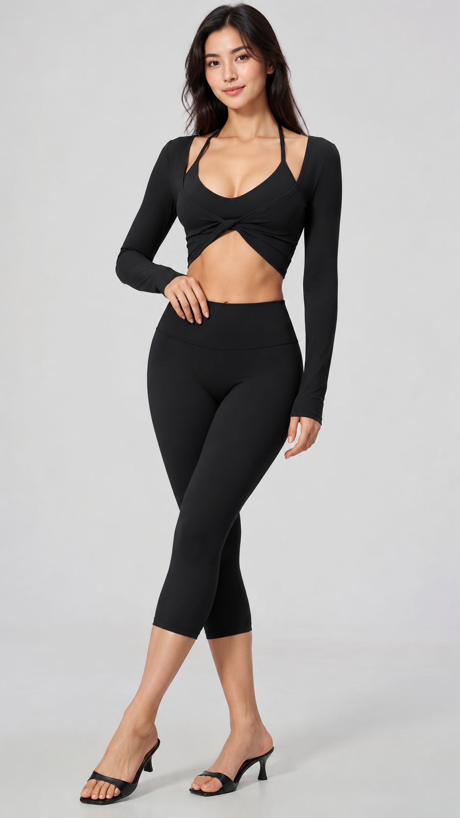 KAIA Capri 3-Piece Activewear Set