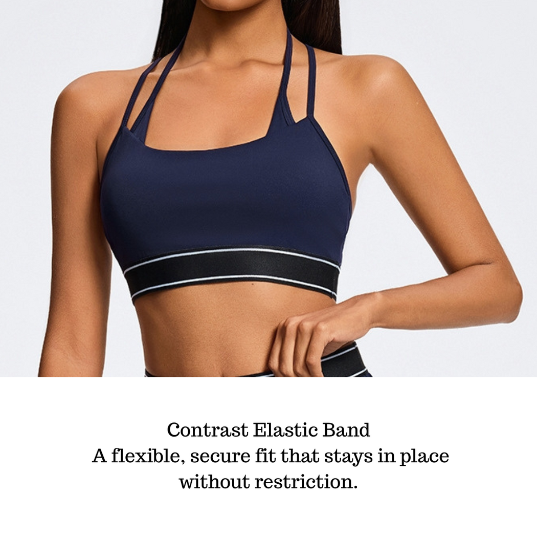 ELARA Cross Back Bra Top