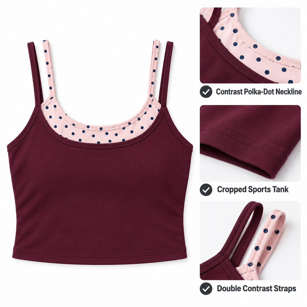 Elara Double-Strap Layered Tank