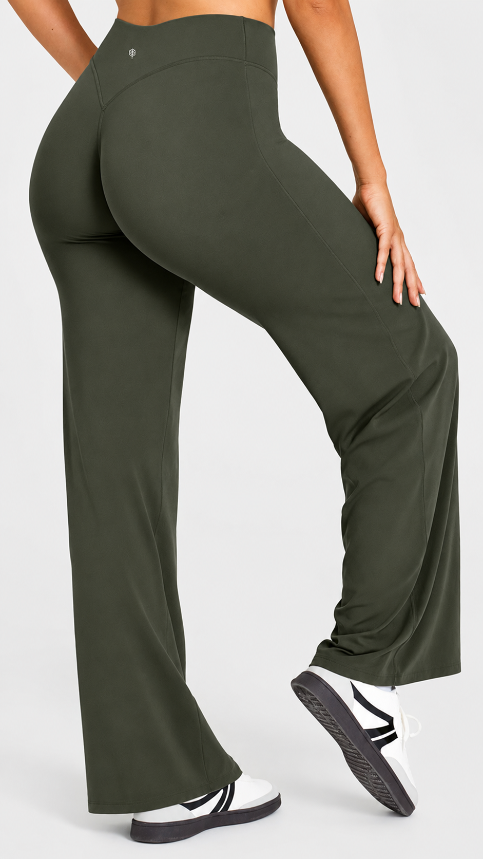 Aveline High-Waist Straight-Leg Pants