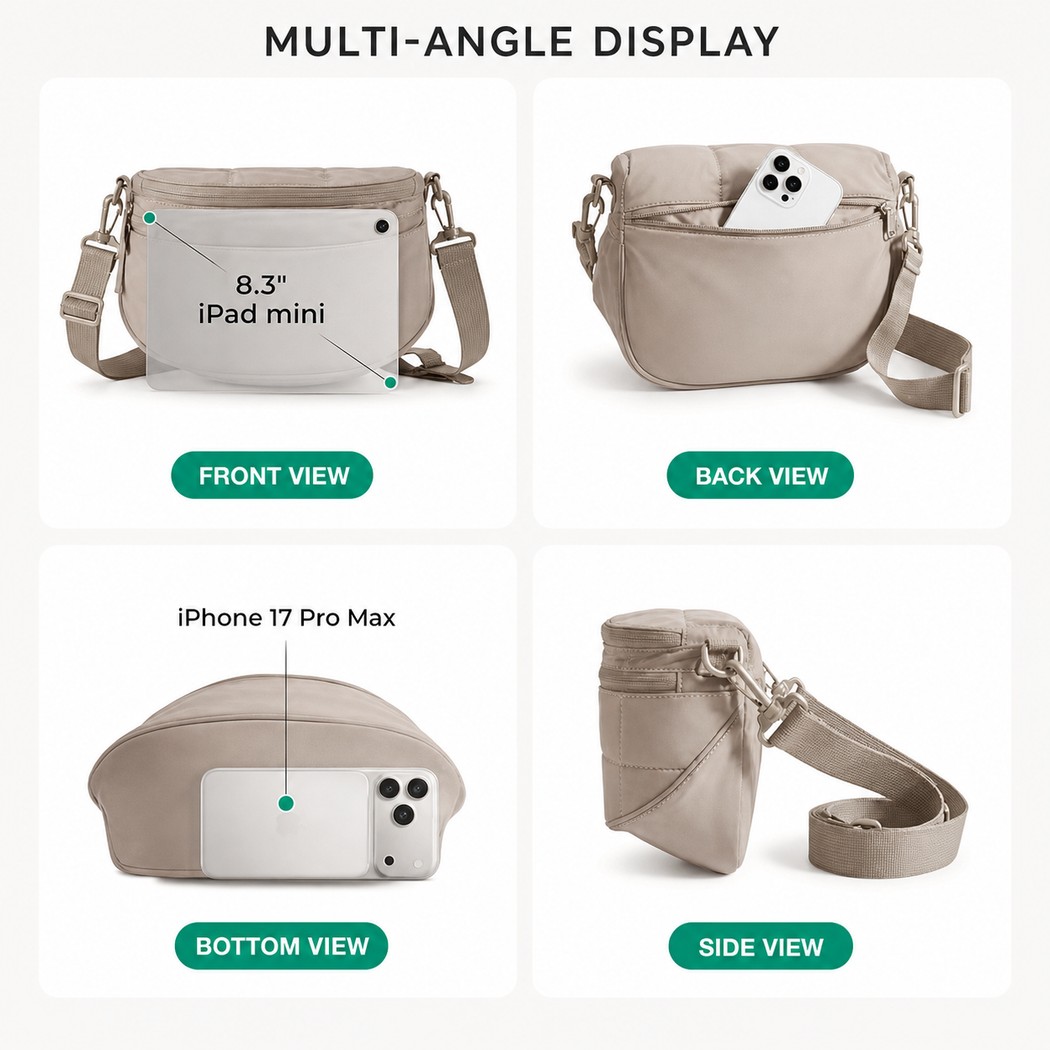 CloudPuff Crossbody Puffer Bag