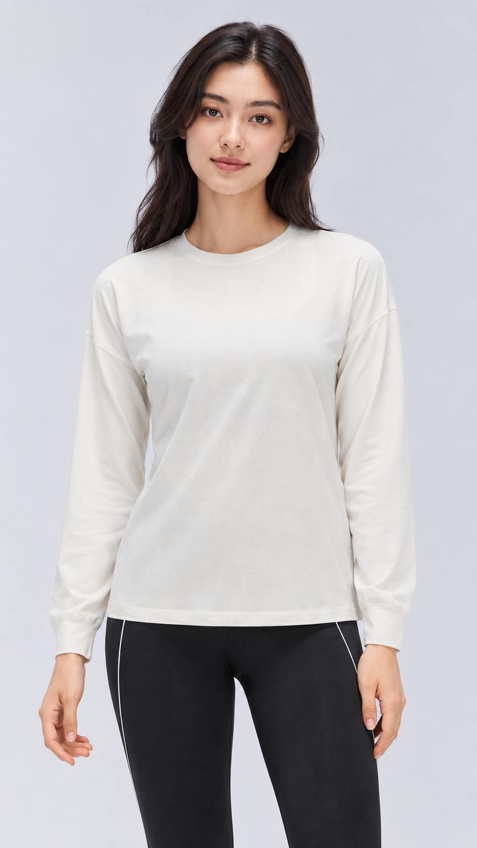 Nara Cotton-Rich Stretch Long Sleeve Top