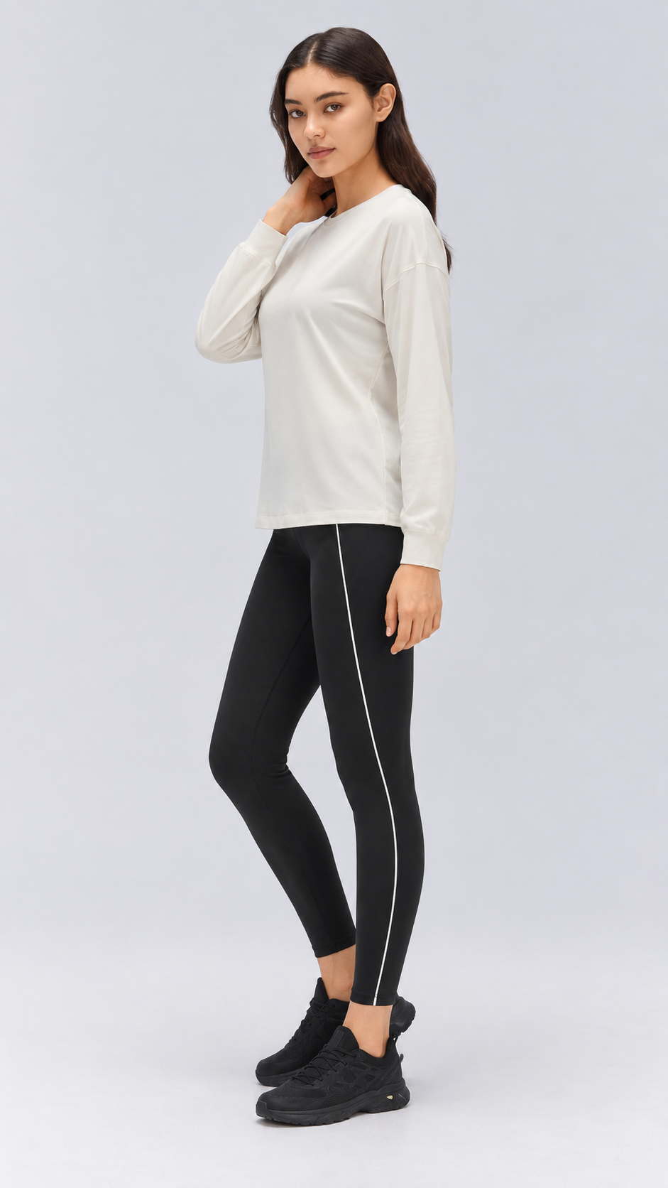 Nara Cotton-Rich Stretch Long Sleeve Top