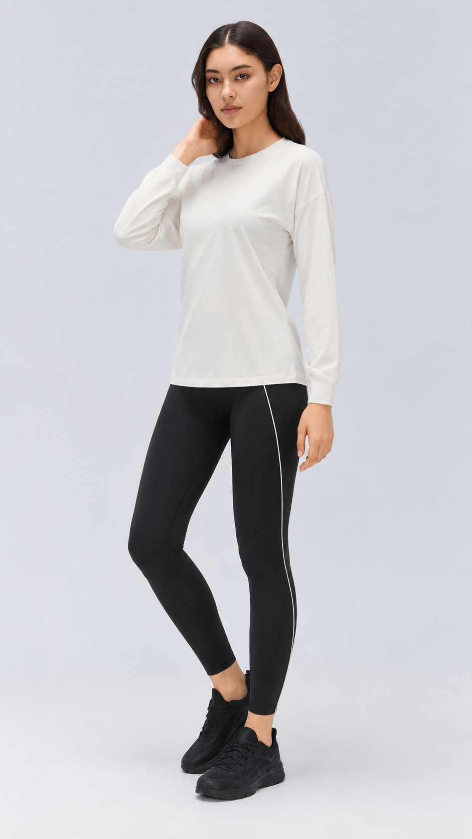 Nara Cotton-Rich Stretch Long Sleeve Top